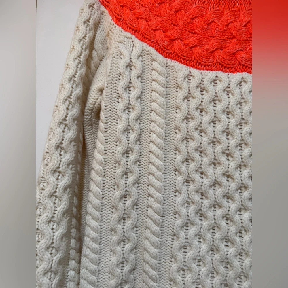 Boden Cable Knit Tunic Fisherman Sweater